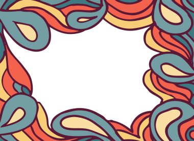 Dalgalı soyut arkaplan, modern vektör illüstrasyonu