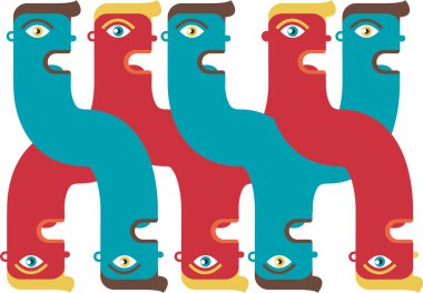 soyut insan gözü vektör çizimi.