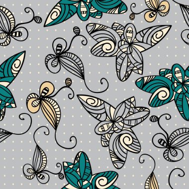 Kusursuz desen, modern vektör çizimi