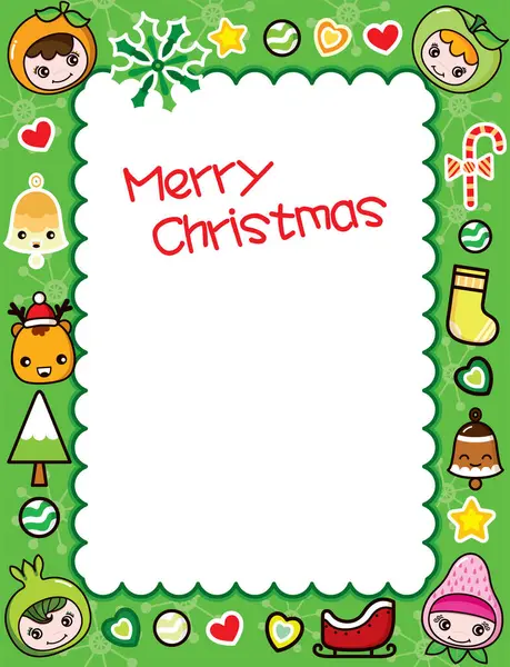 Carte Noël Illustration Vectorielle — Image vectorielle