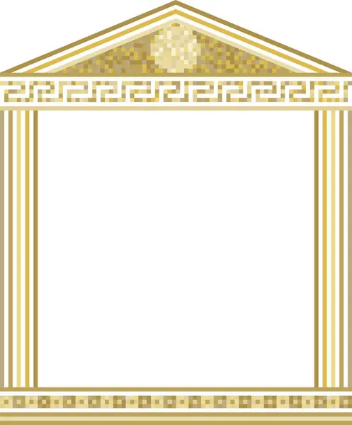 Decoratieve Antieke Rand Vectorillustratie — Stockvector