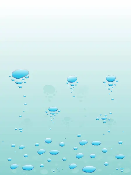 Blue Drops Modern Vector Illustration — Stock Vector