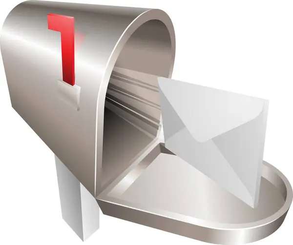Mailbox Modern Vector Illustration — Stock Vector