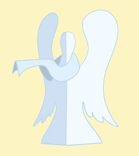 Vector Cartoon Angel Wings Vector Illustration — Stock Vector