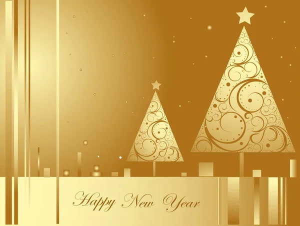 Diseño Tarjetas Felicitación Navidad Feliz Año Nuevo — Vector de stock
