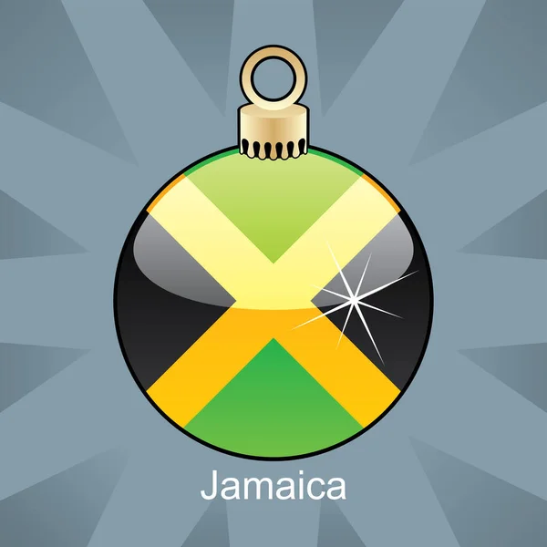 Flag Jamaica Ball Modern Vector Illustration — Stock Vector