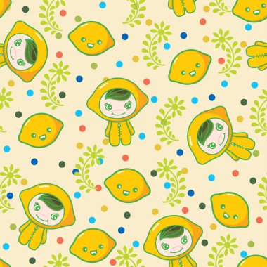 Komik bebek vektör illüstrasyonlu şirin çizgi film kusursuz deseni 