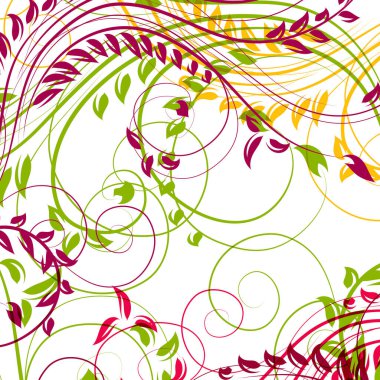 Çiçek arkaplanının vektör çizimi