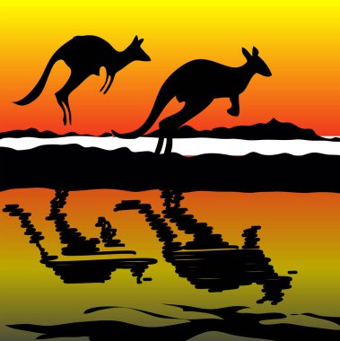 Avustralya kangurusu ve Avustralya Avustralyası