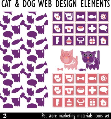 Evcil hayvan çıkartmaları.