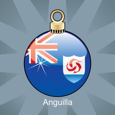 Harita ve kiribati bayrağıyla Noel etiketi