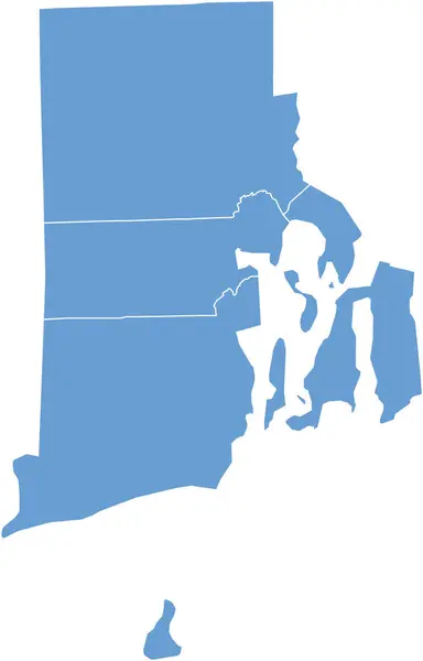 Mapa Massachusetts Usa Mapa Geograficzna — Wektor stockowy
