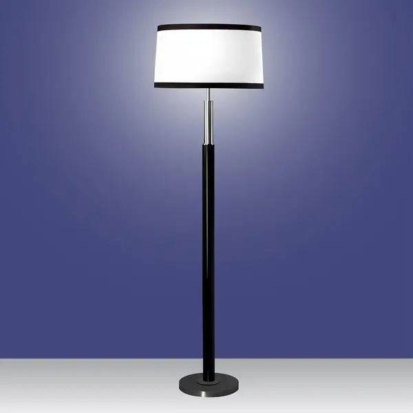 Lampe Moderne Sur Fond Bleu — Image vectorielle