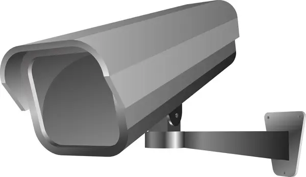 Значок Камеры Безопасности Простая Иллюстрация Векторной Иконки Камеры Видеонаблюдения Сети — стоковый вектор