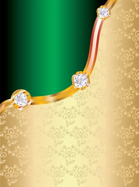 金项链与珍珠的矢量图解 — 图库矢量图片