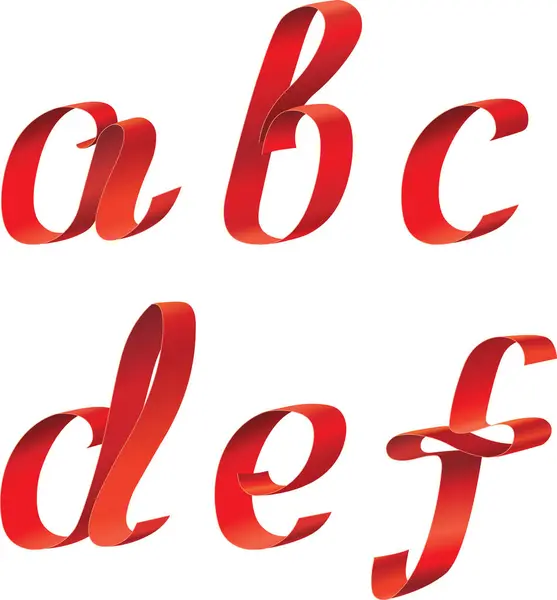Vector Alphabet Hand Drawn Letters Logo — Stock Vector