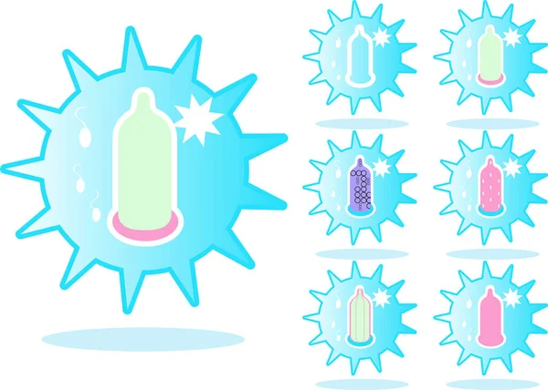 Coronavirus Vector Set Vector Illustration — Stock Vector