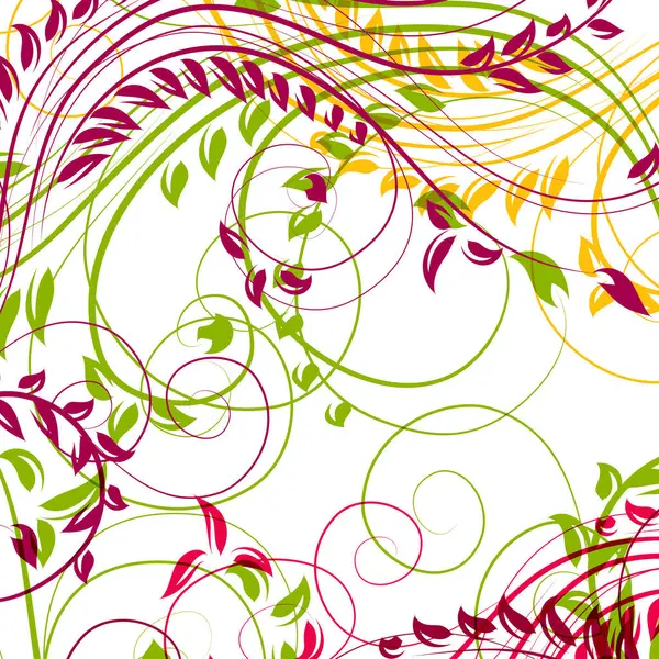 Vector Illustration Floral Background — Stock Vector