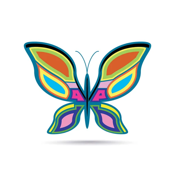Vector Illustration Butterfly — Stock Vector