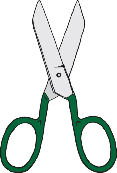 Scissors Icon Vector White Background — Stock Vector