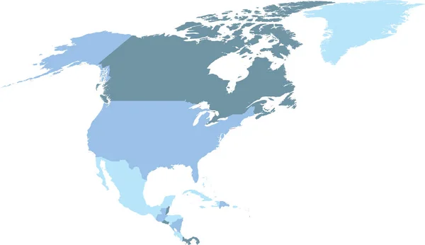 Karte Der Vereinigten Staaten — Stockvektor