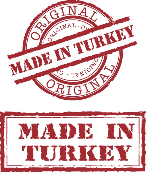 Векторна Ілюстрація Зробленого Туреччині — стоковий вектор