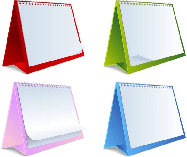 Set Notebook Vector Simple Design — Stock Vector