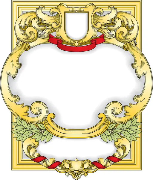 Vecteur Baroque Éléments Décoratifs — Image vectorielle
