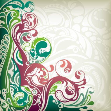 çiçek arka plan ile süsleme