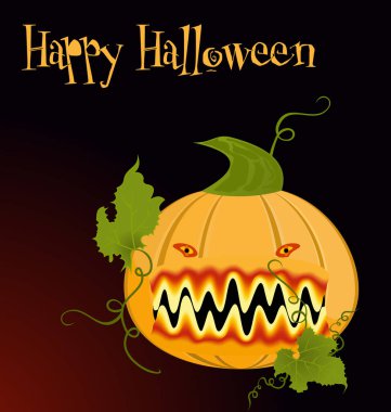 arka planda ayın Cadılar Bayramı Balkabağı.