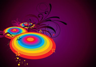 Metin için alanı olan renkli arkaplan