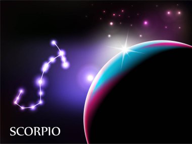 Akrep Astroloji işareti ve kopyalama alanı