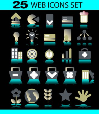 düz dizayn 23 simge