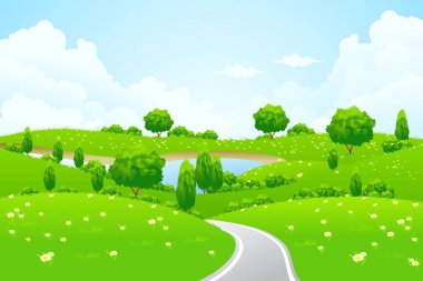 Kırsala giden yeşil yol