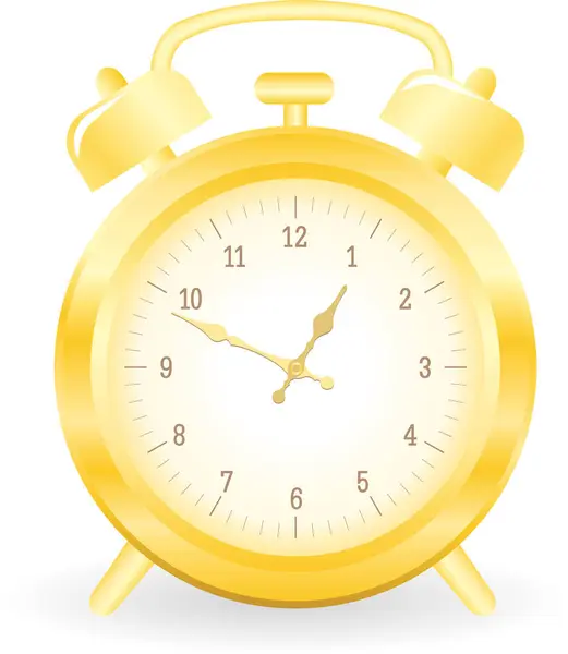 Alarm Clock Icon Flat Style — Stock Vector
