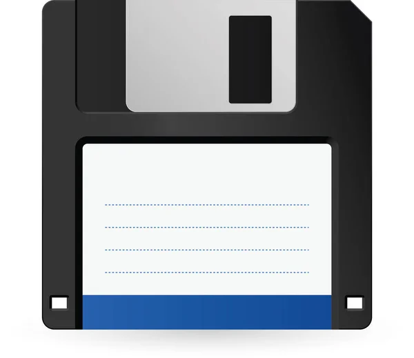 Floppy Disk Icon Flat Design — Stock Vector