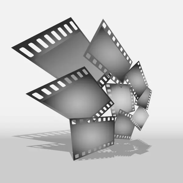 Filmrol Met Filmstrip — Stockvector