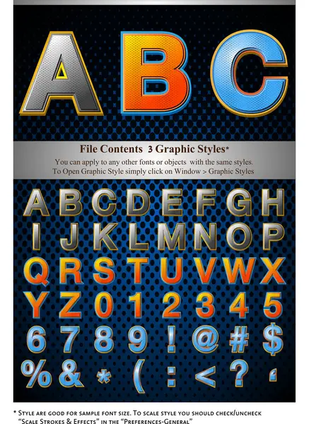Vector Lettertype Alfabet Illustratie — Stockvector