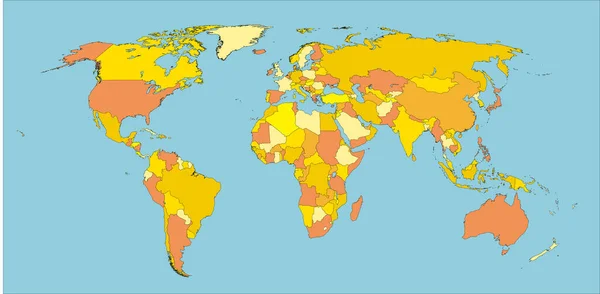 世界矢量地图 — 图库矢量图片
