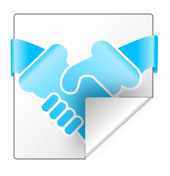 vector illustration, handshake, business icon element background