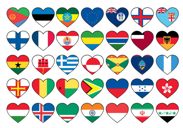 flag of the world in love