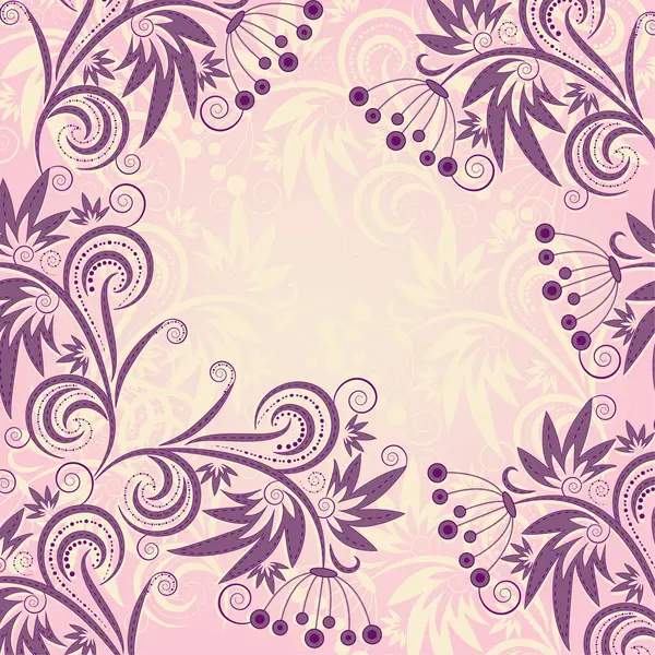 Abstract Floral Seamless Pattern — Stock Vector
