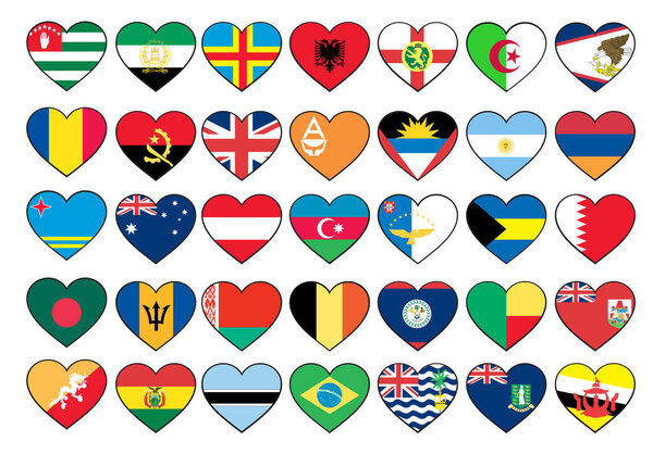 набор флагов стран