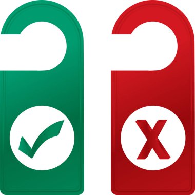 do not disturb door signs illustration design