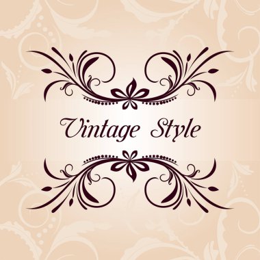 Vintage tarzı çiçek süsleme