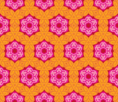 Romantik çiçekler ve yapraklarla kusursuz desen