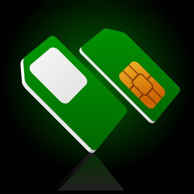 Simülasyon kartları simgesi, düz biçim