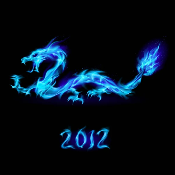 Nouvel Chinois Dragon Symbole Chinois — Image vectorielle