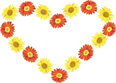 Sevgililer günü tebrik kartı, vektör illüstrasyon