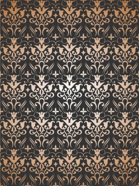 Eski bir çiçek süsü. Soyut klasik dikişsiz desen